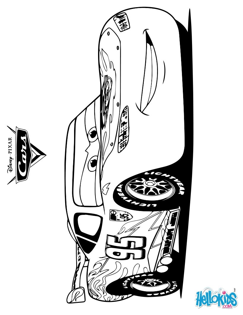 Lightning McQueen Coloring Pages Printable Speed 6