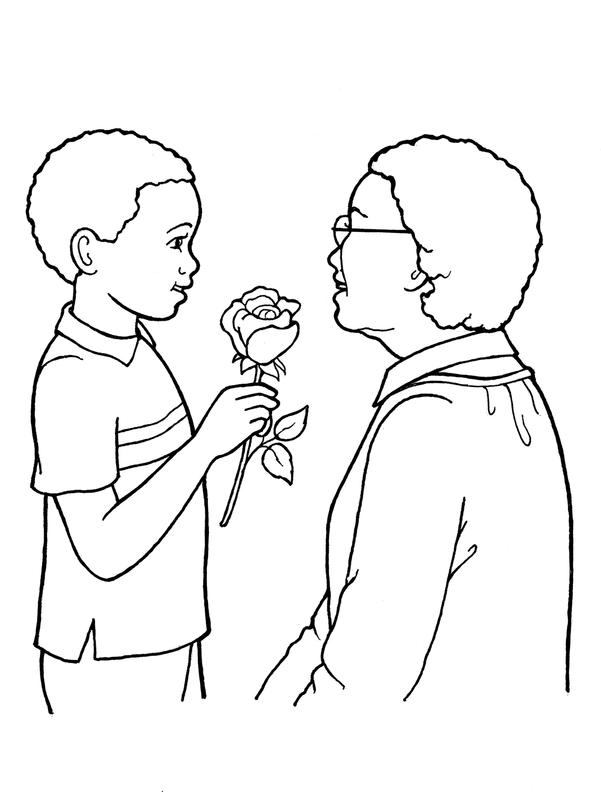 Loving Holding Hands Coloring Pages Printable 21