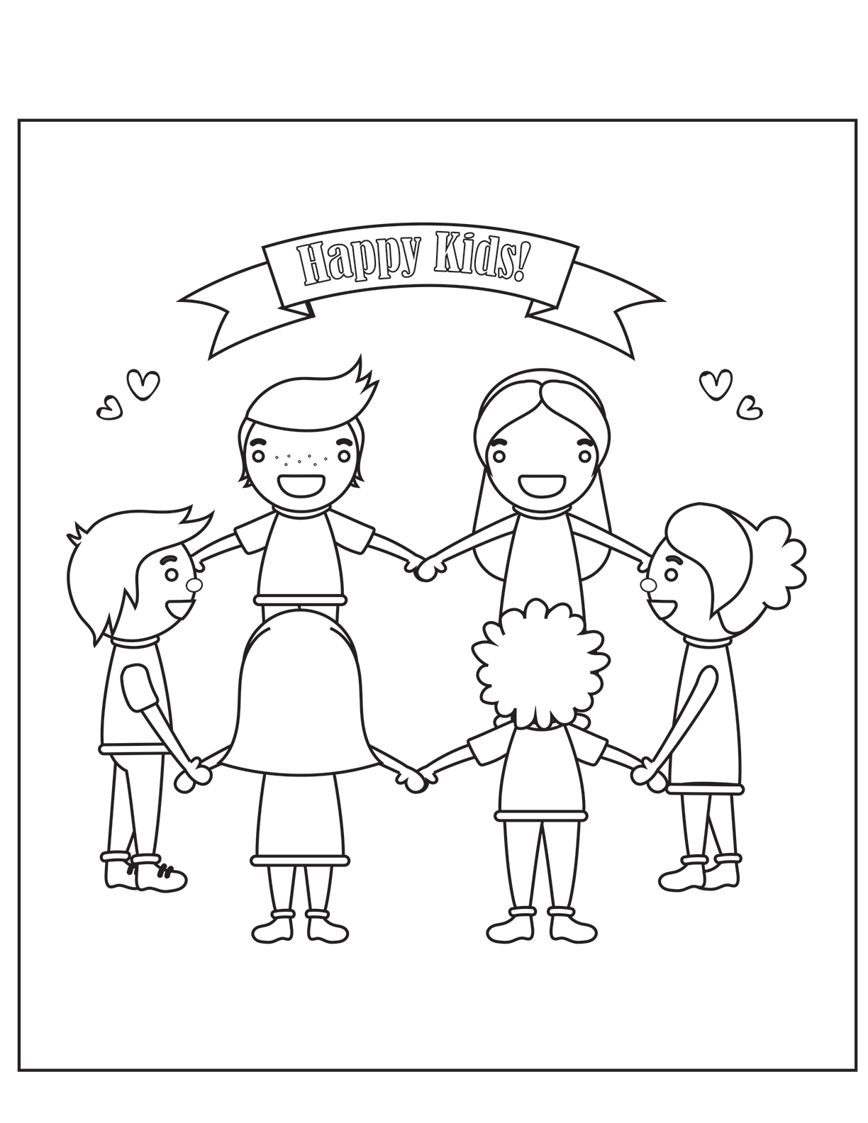 Loving Holding Hands Coloring Pages Printable 32