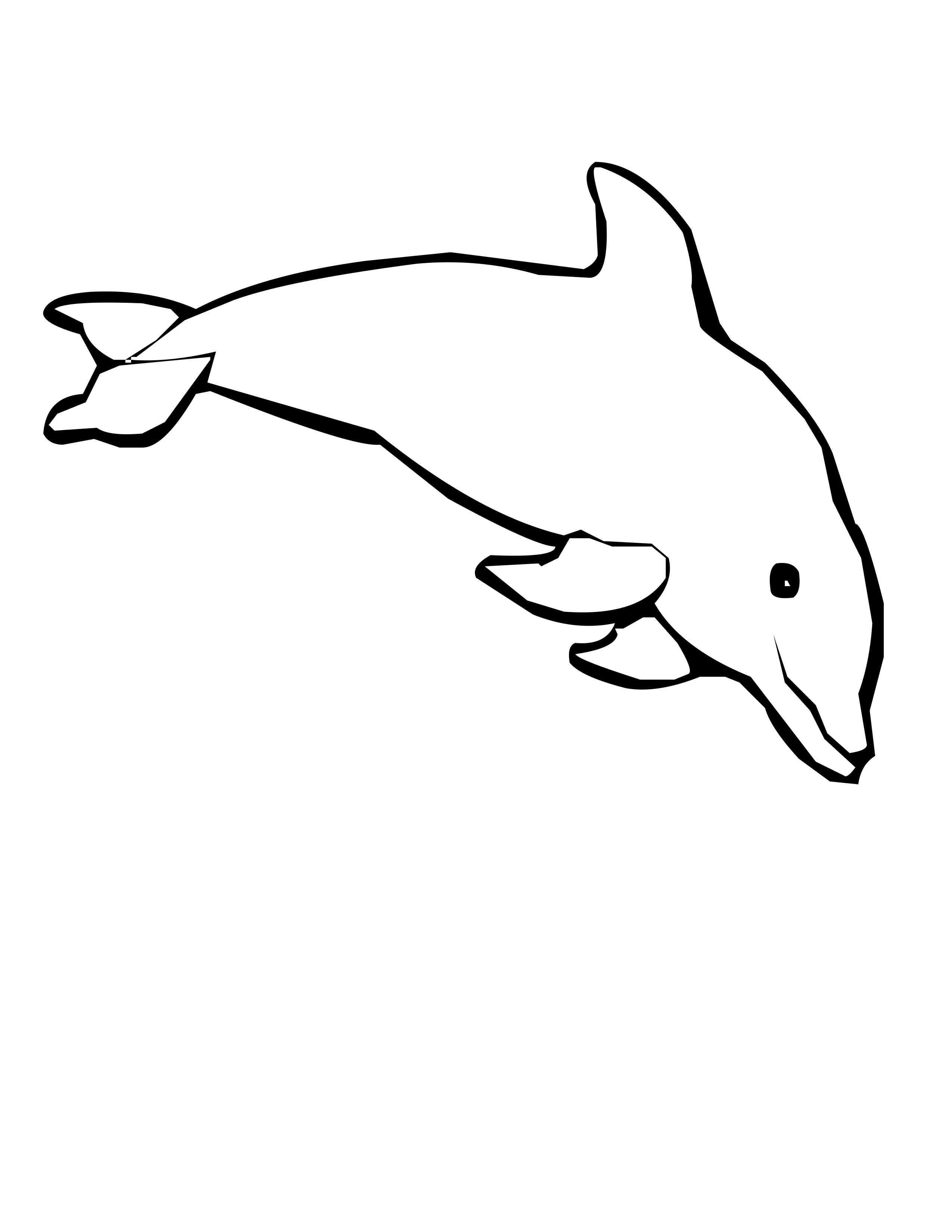 Playful Dolphin Coloring Pages Printable 12