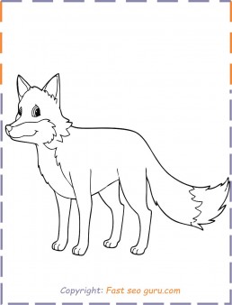 30 Adorable Foxes Coloring Pages Printable 14