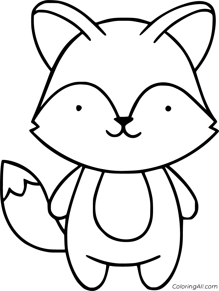 30 Adorable Foxes Coloring Pages Printable 29