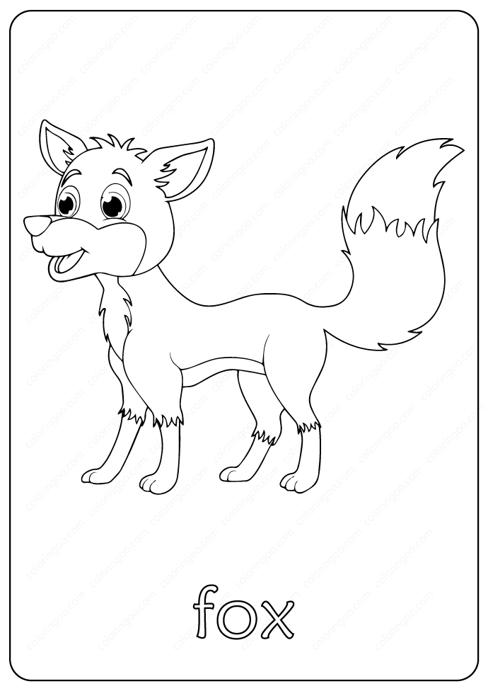 30 Adorable Foxes Coloring Pages Printable 4