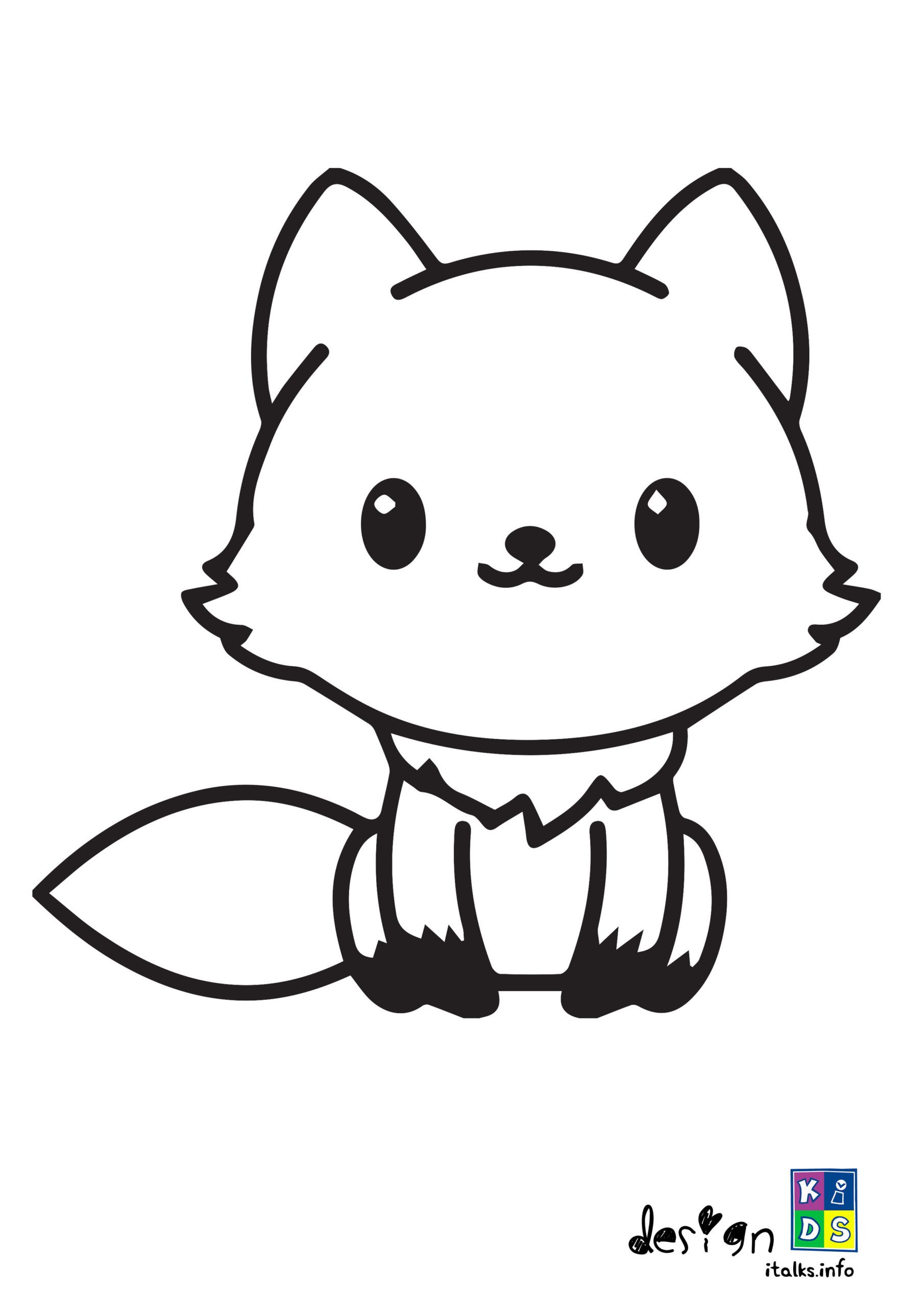 30 Adorable Foxes Coloring Pages Printable 7