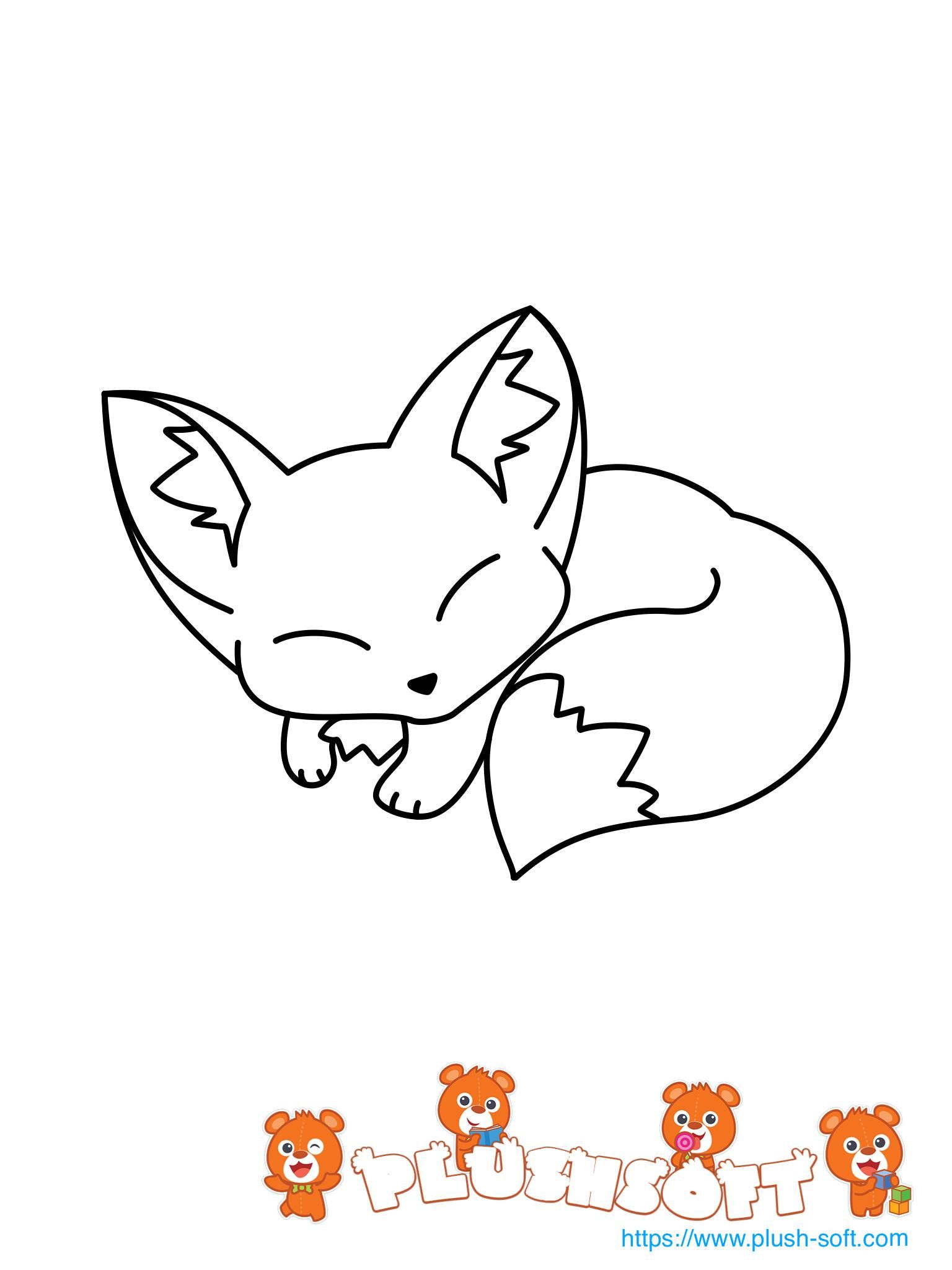 30 Adorable Foxes Coloring Pages Printable 8