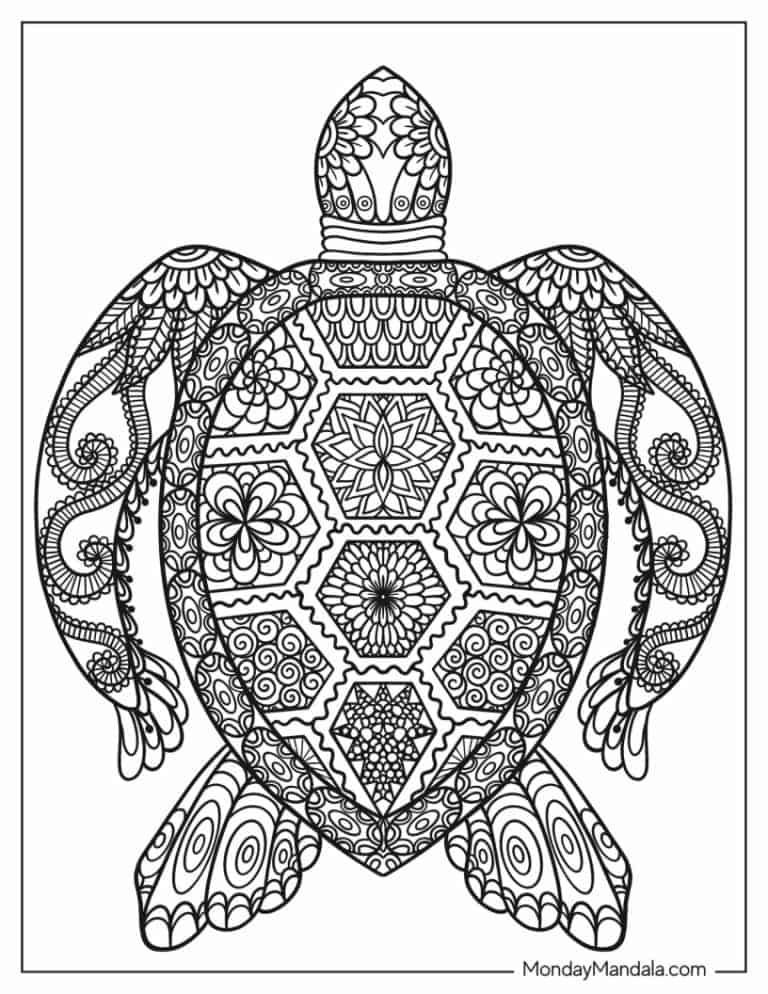 30 Animal Mandala Coloring Pages Printable 1