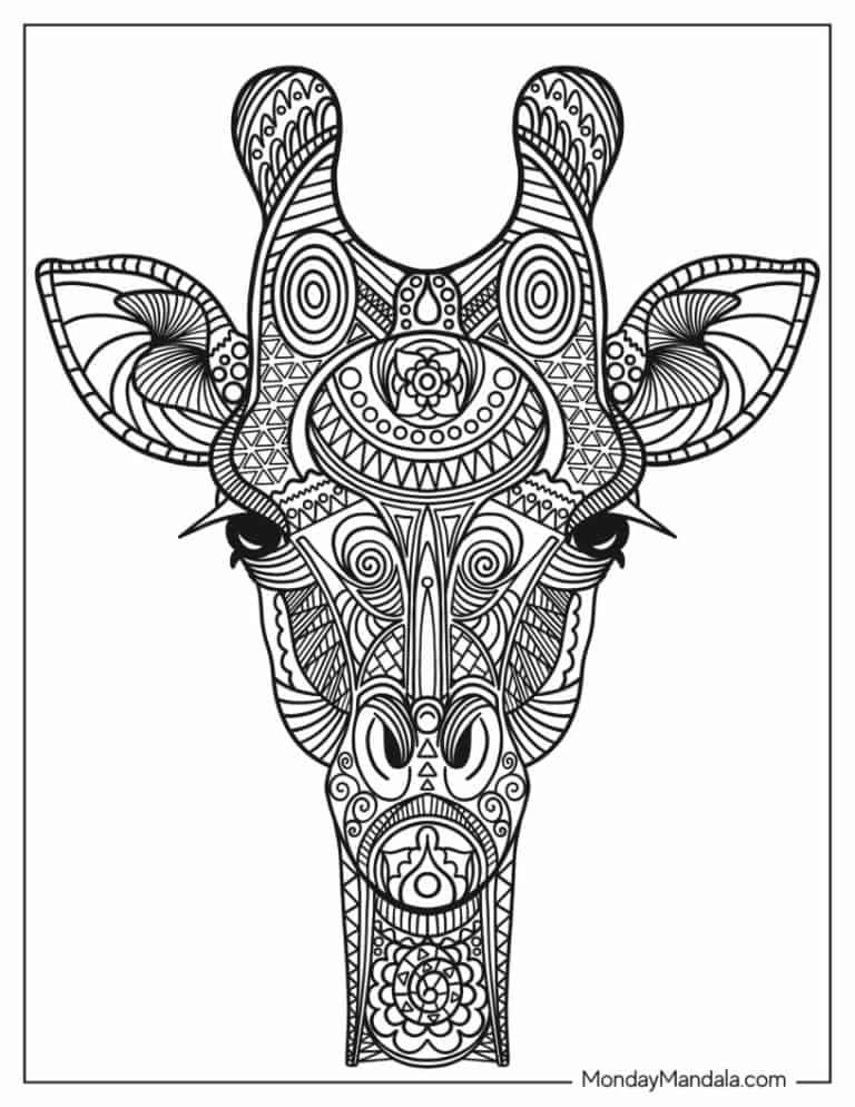 30 Animal Mandala Coloring Pages Printable 24