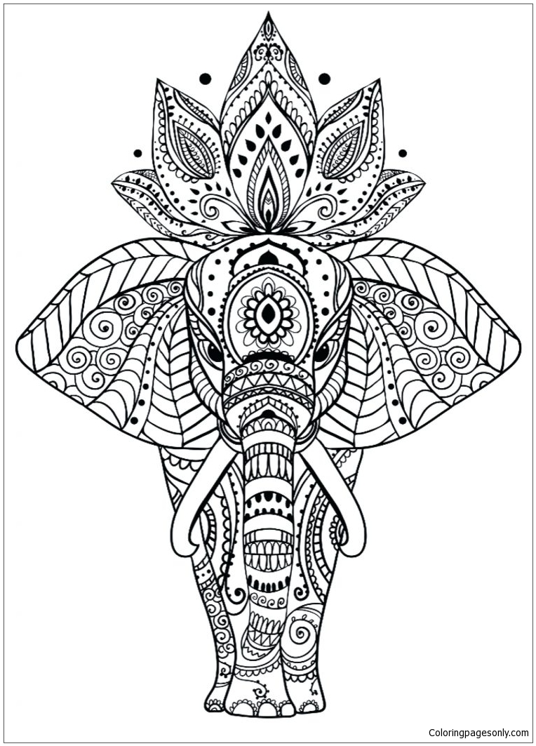 30 Animal Mandala Coloring Pages Printable 32