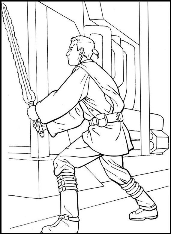 30 Epic Lightsaber Duel Coloring Pages Printable 12