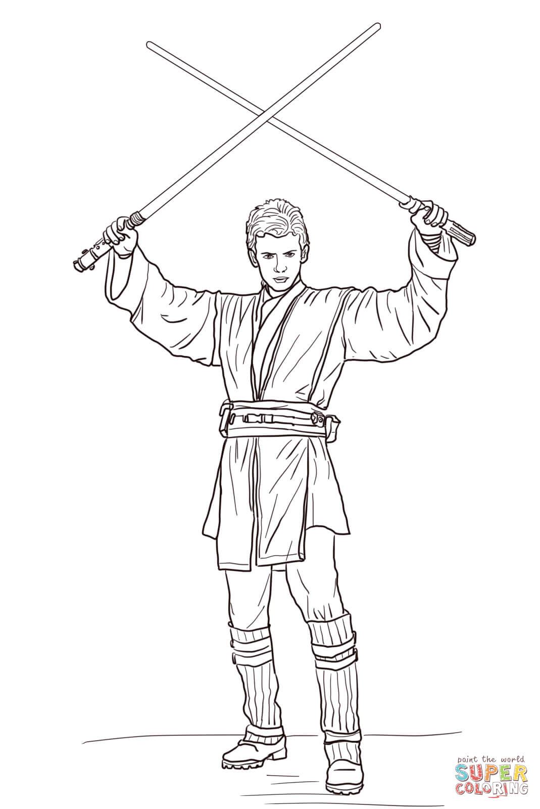 30 Epic Lightsaber Duel Coloring Pages Printable 9