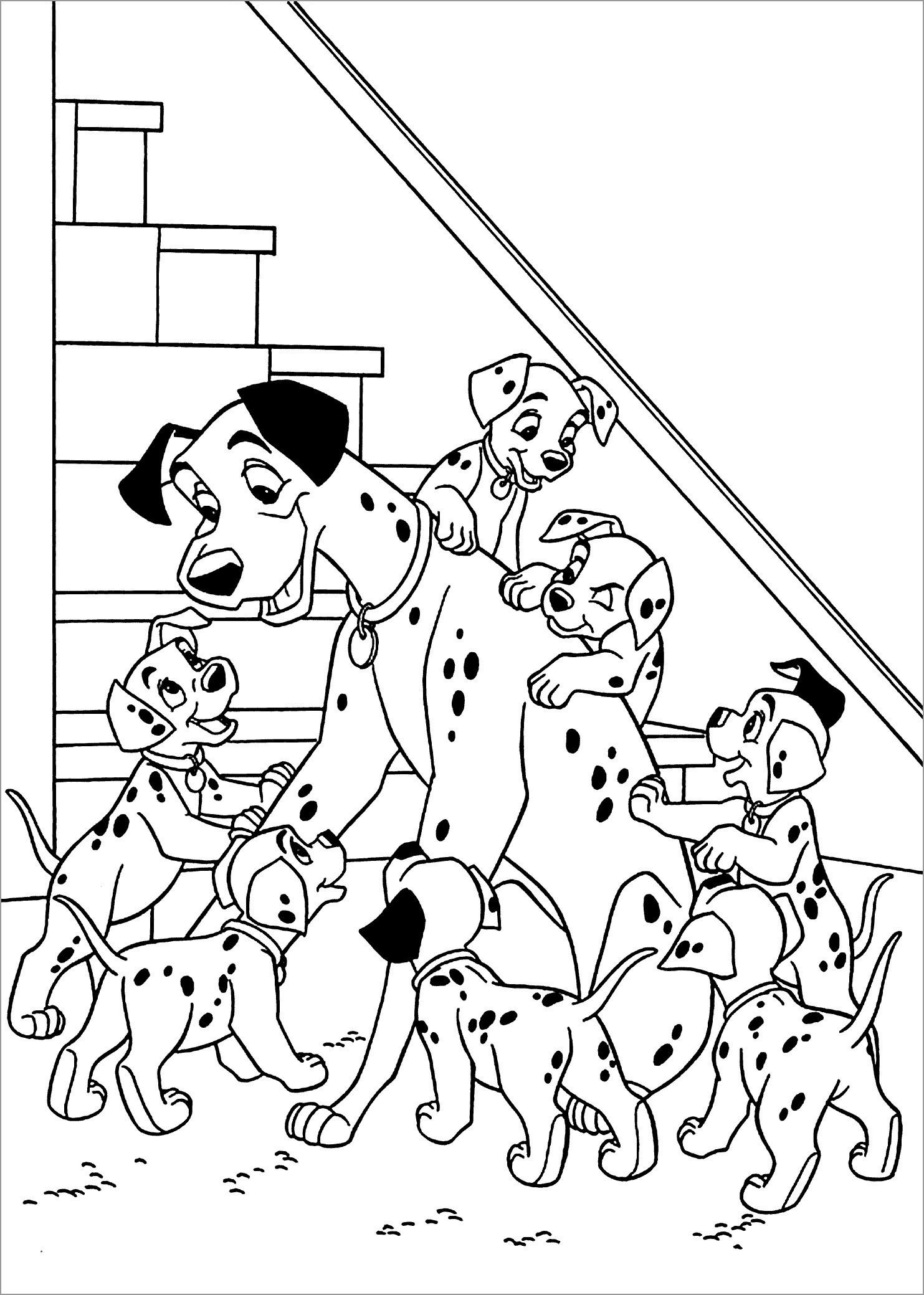 dalmations coloring pages printable jpg