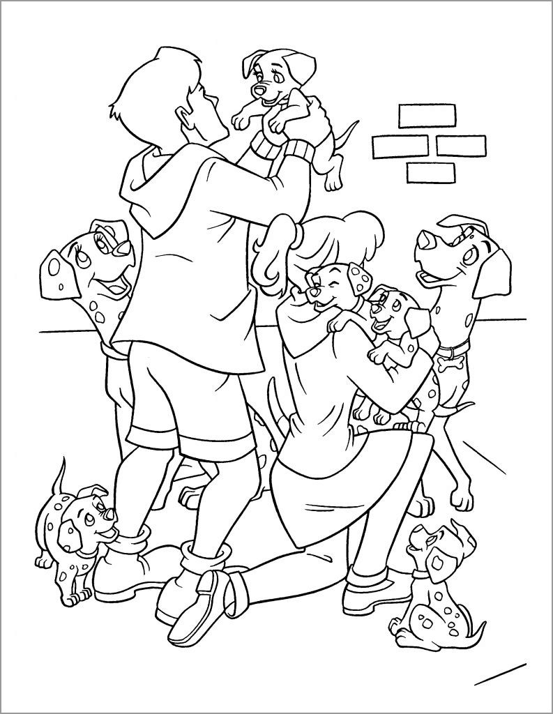 dalmations coloring pages printable jpg