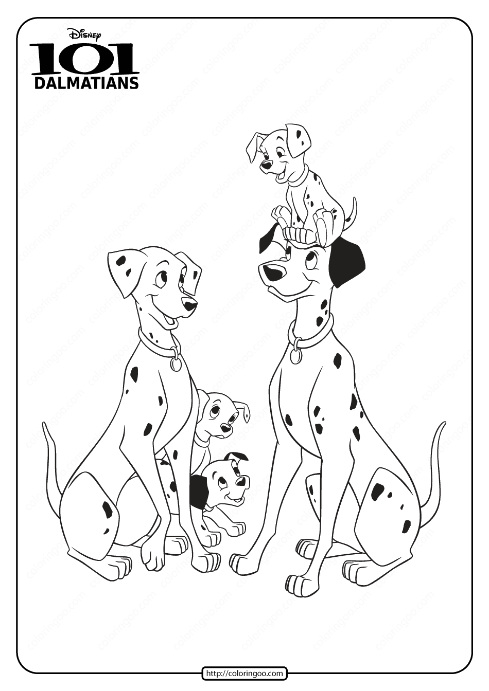 dalmations coloring pages printable jpg