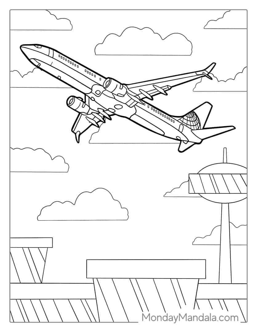 31 Creative Planes Coloring Pages Printable 25