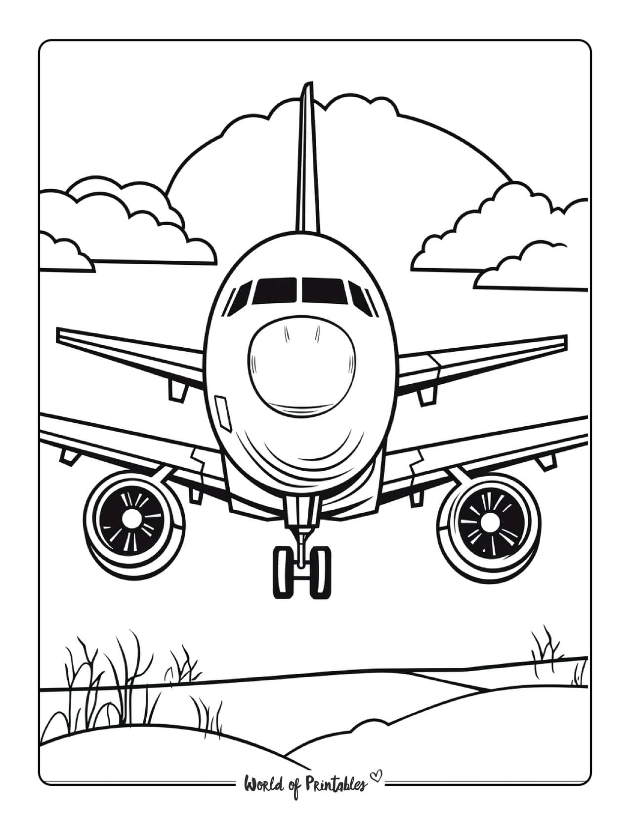 creative planes coloring pages printable jpg