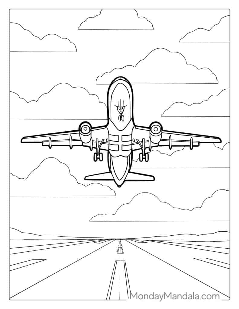 31 Creative Planes Coloring Pages Printable 8