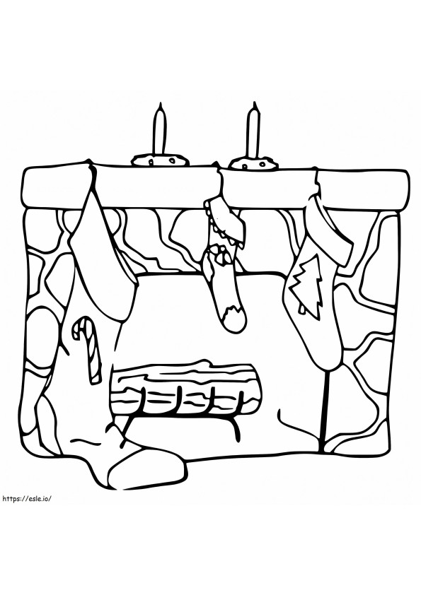 31 Fireplace Coloring Page Printable 12