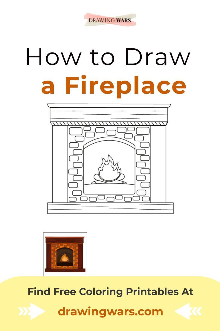 31 Fireplace Coloring Page Printable 33