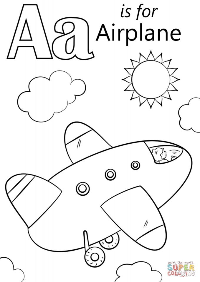 31 High-Flying Airplane Coloring Pages Printable 19