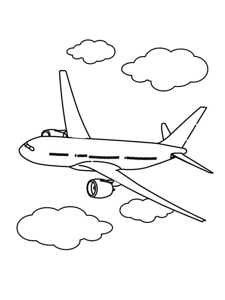 31 High-Flying Airplane Coloring Pages Printable 2