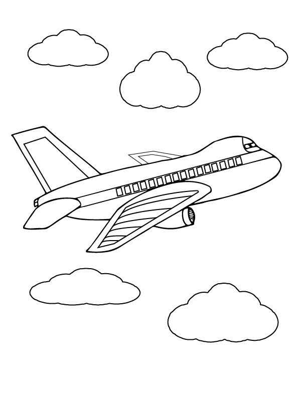 31 High-Flying Airplane Coloring Pages Printable 24