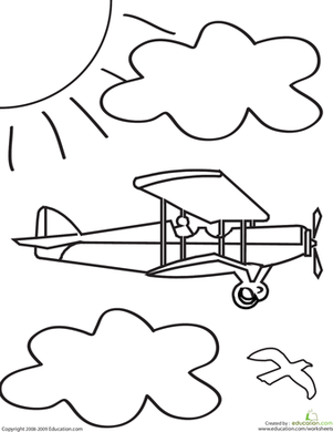 31 High-Flying Airplane Coloring Pages Printable 3