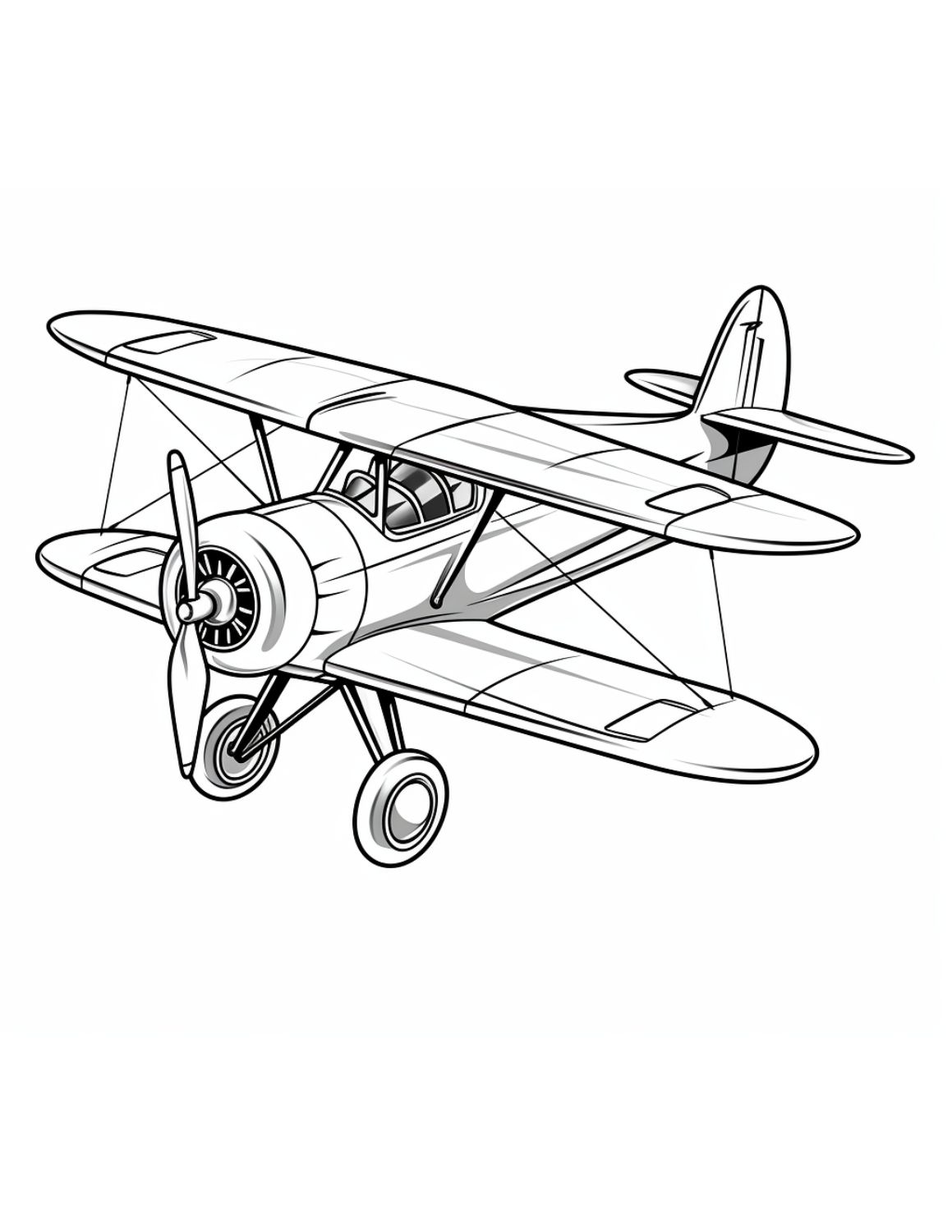 31 High-Flying Airplane Coloring Pages Printable 32