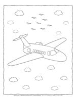 31 High-Flying Airplane Coloring Pages Printable 4