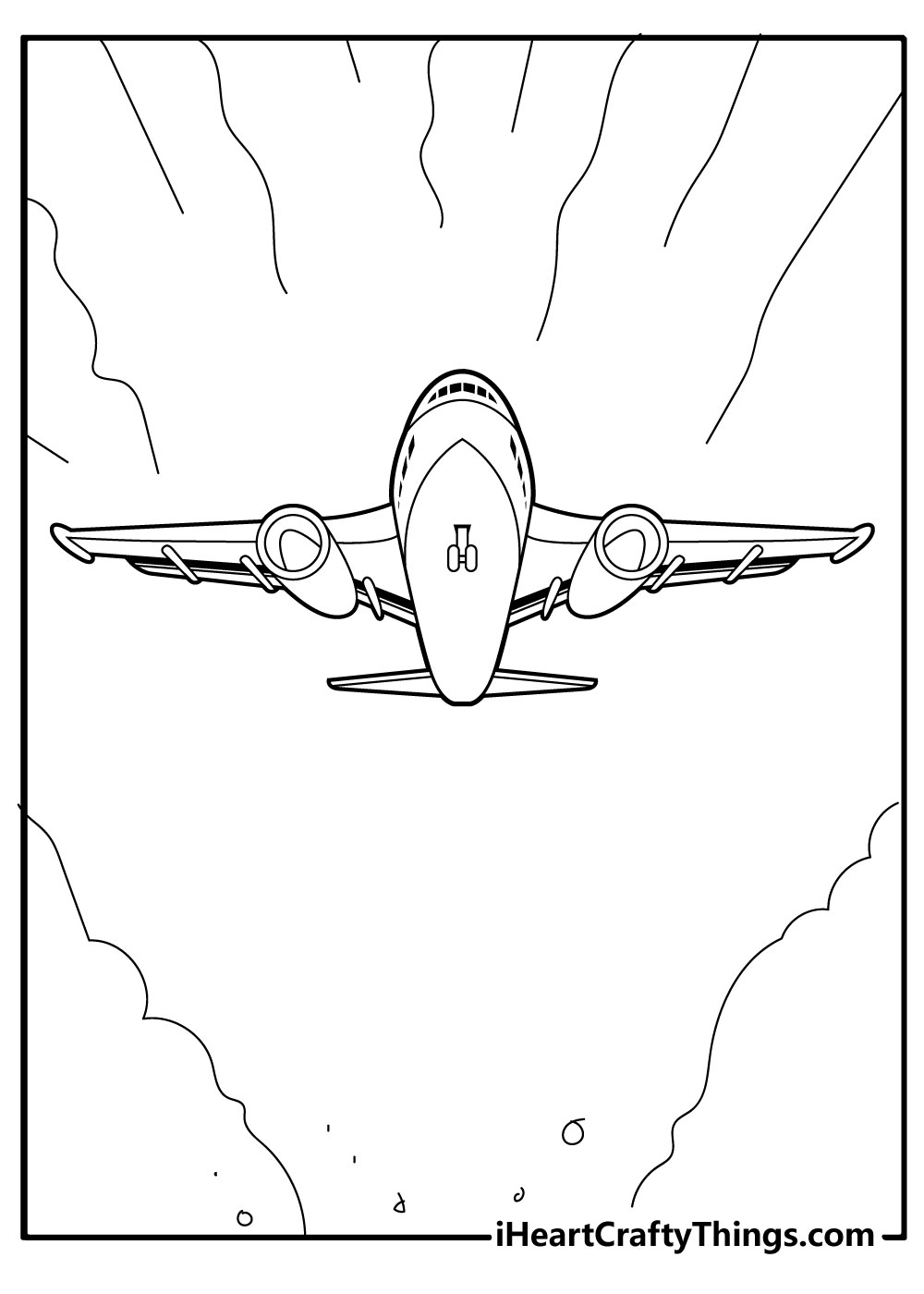 high flying airplane coloring pages printable jpg