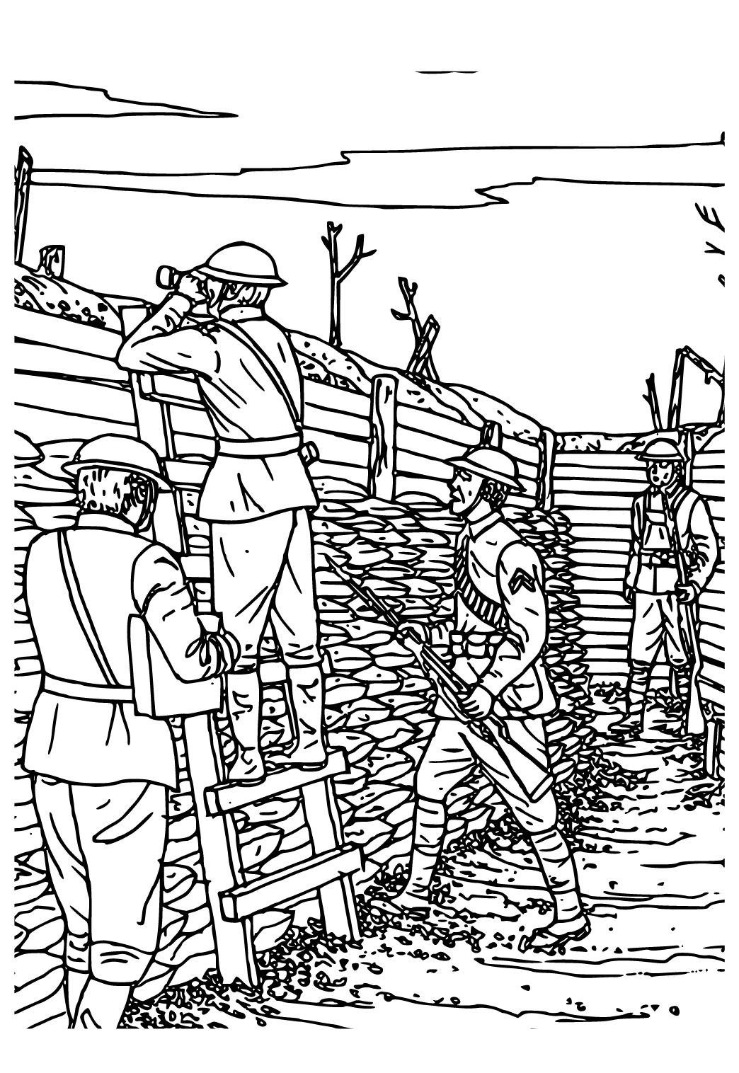 31 Historic World War 2 Coloring Pages Printable 5