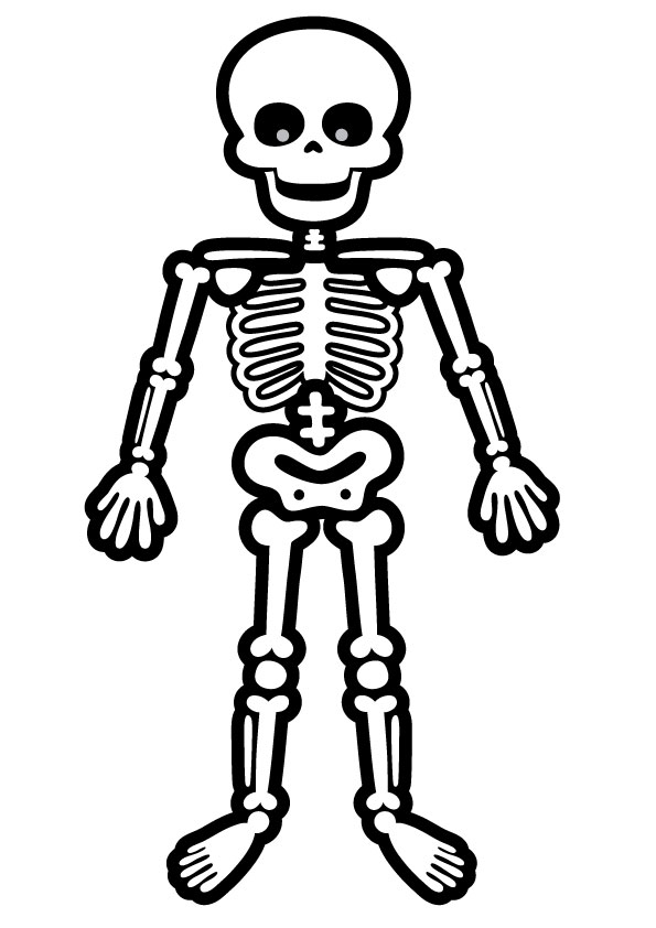 31 Spooky Skeleton Coloring Pages for Kids Printable 10