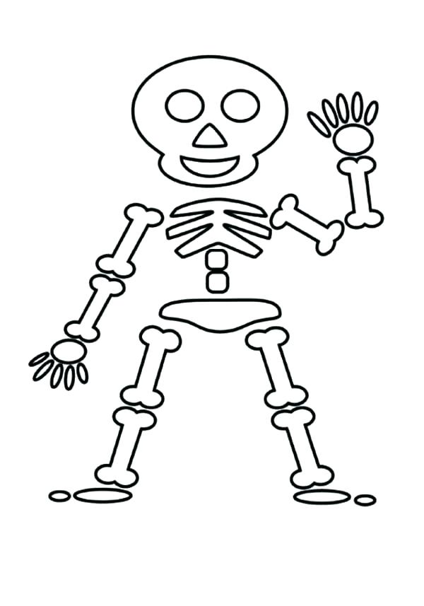 spooky skeleton coloring pages for kids printable jpg