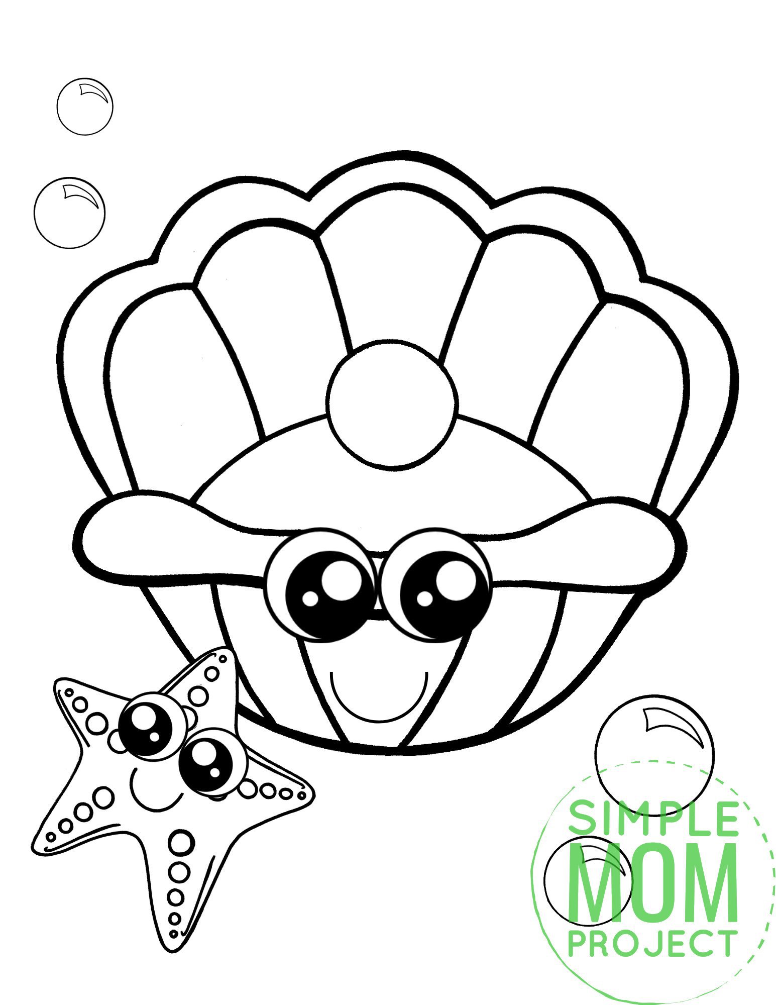 unique clam coloring pages printable jpg