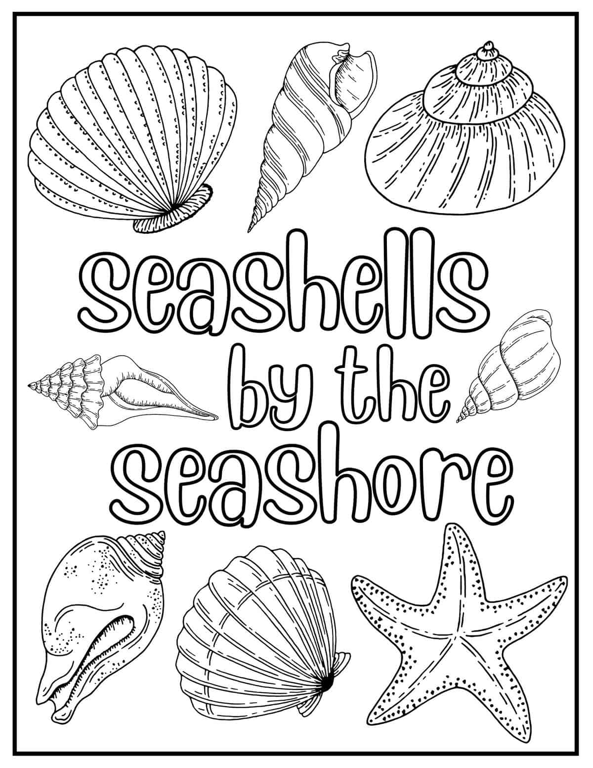 unique clam coloring pages printable jpg