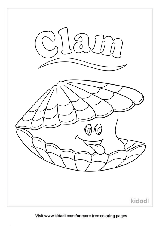 unique clam coloring pages printable jpg