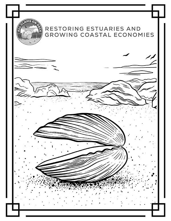 unique clam coloring pages printable jpg