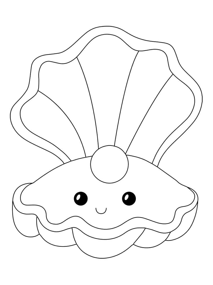 unique clam coloring pages printable jpg