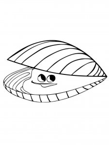 31 Unique Clam Coloring Pages Printable 8