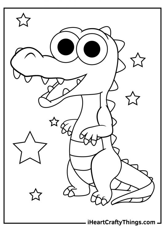 32 Alligator Coloring Pages PDF Printable 13