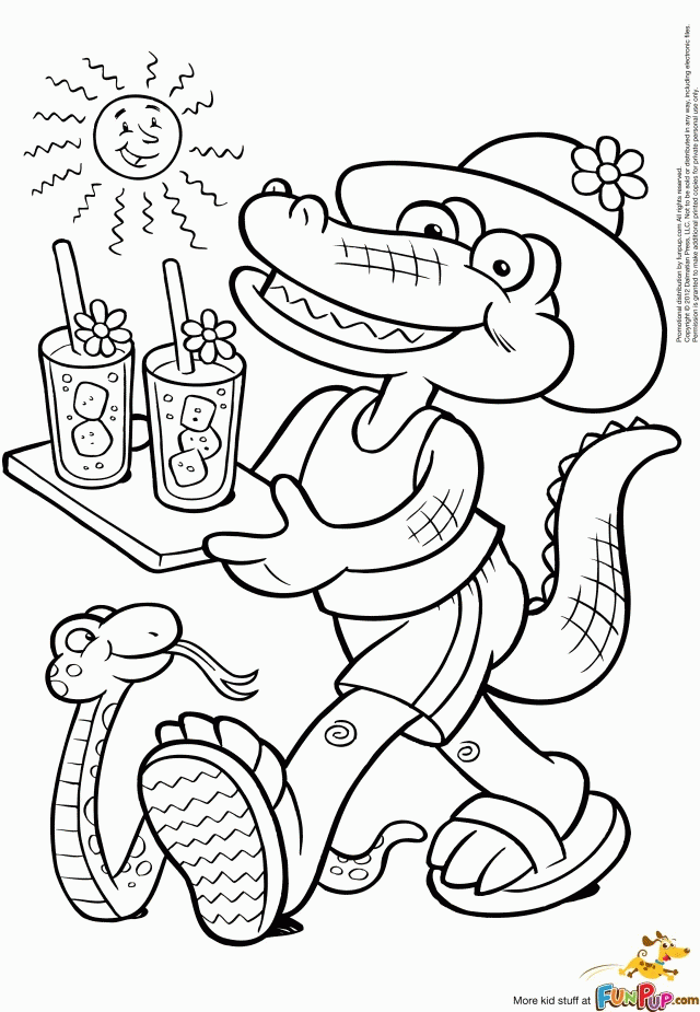 32 Alligator Coloring Pages PDF Printable 18