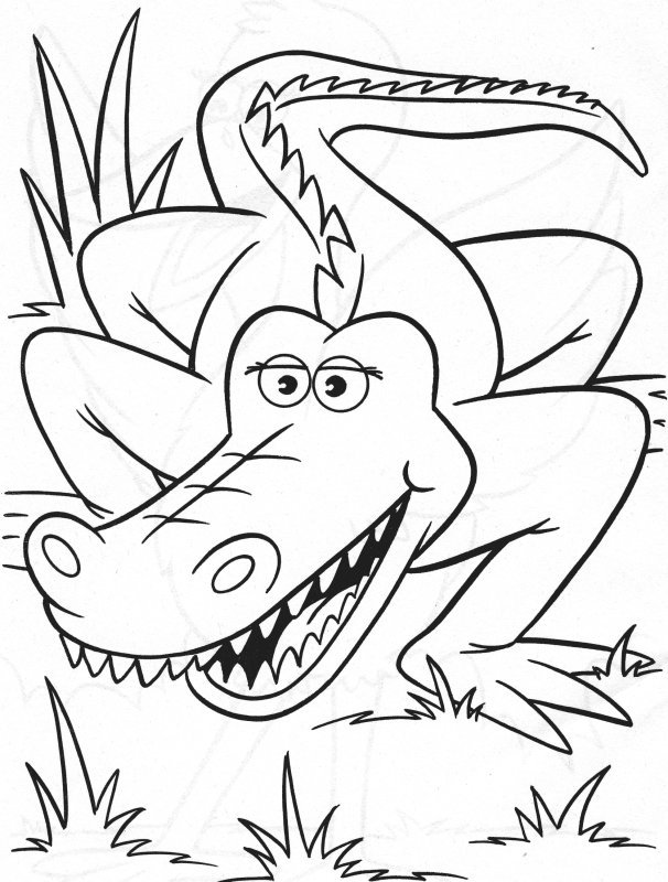 32 Alligator Coloring Pages PDF Printable 30