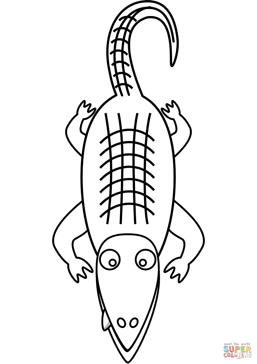 32 Alligator Coloring Pages PDF Printable 34