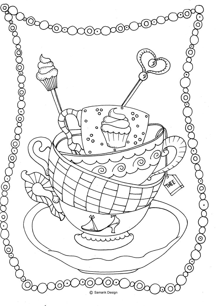 32 Charming Teapot Coloring Pages Printable 21