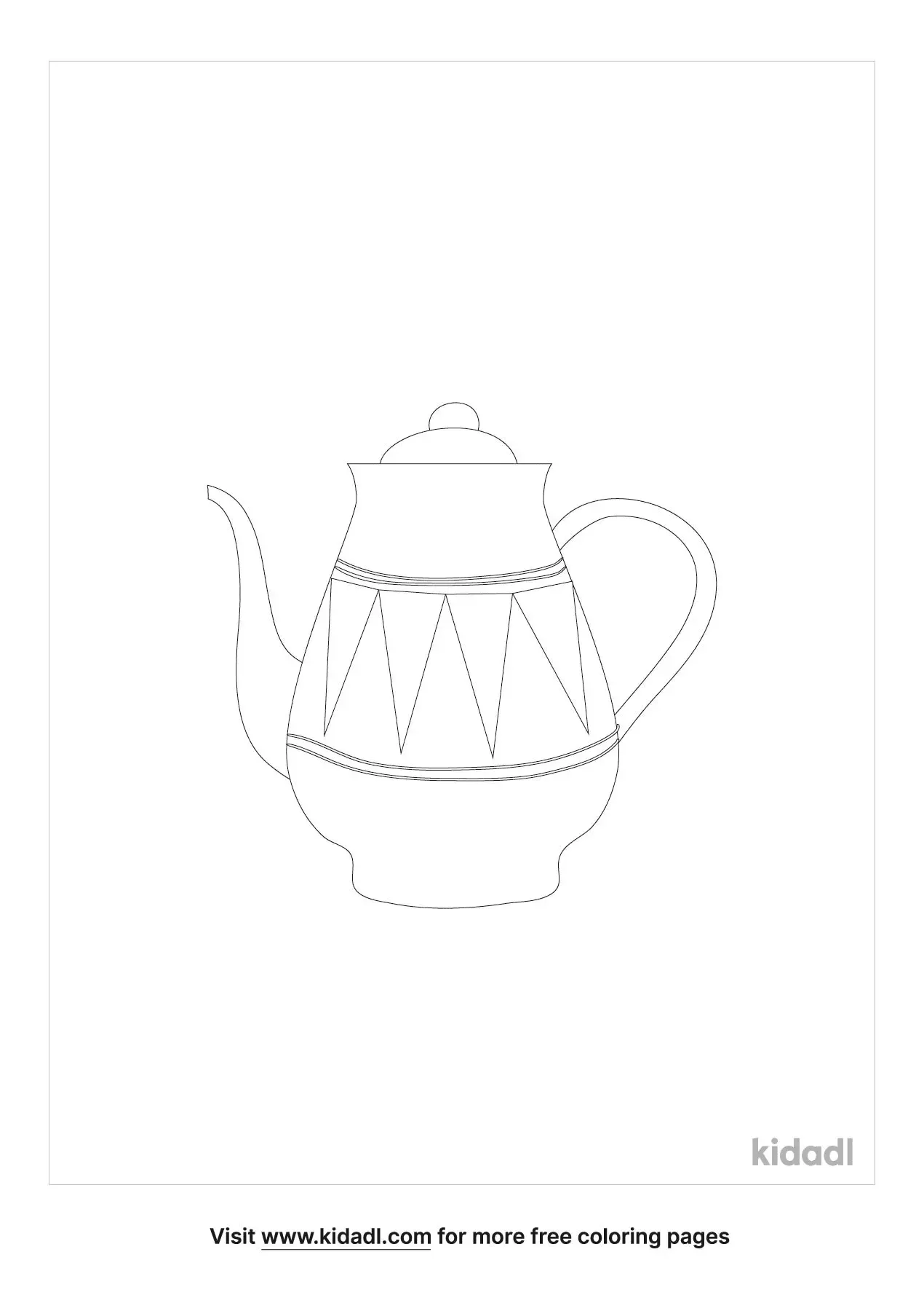 32 Charming Teapot Coloring Pages Printable 27