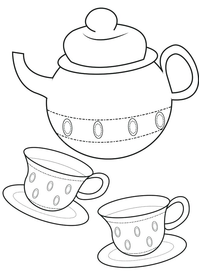 32 Charming Teapot Coloring Pages Printable 29