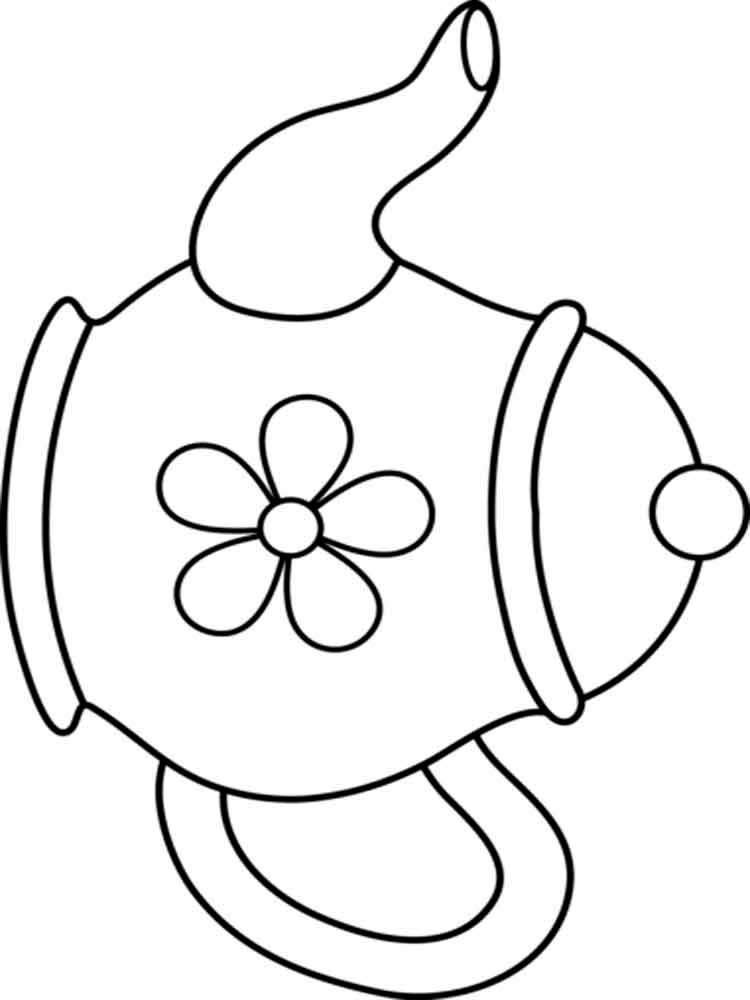 charming teapot coloring pages printable jpg