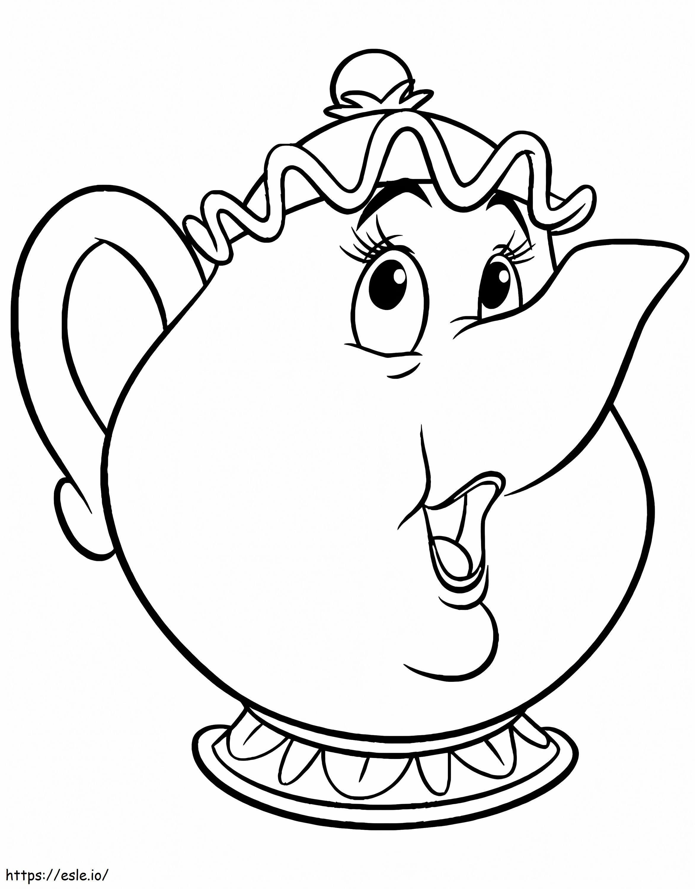 32 Charming Teapot Coloring Pages Printable 35