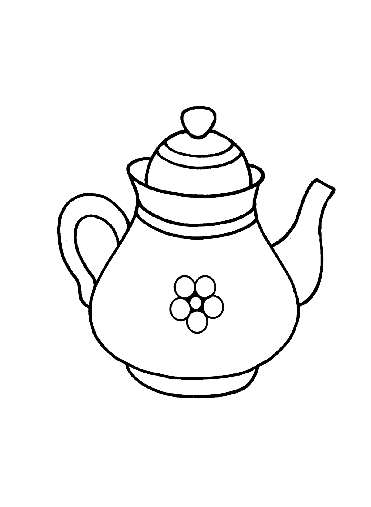 charming teapot coloring pages printable jpg