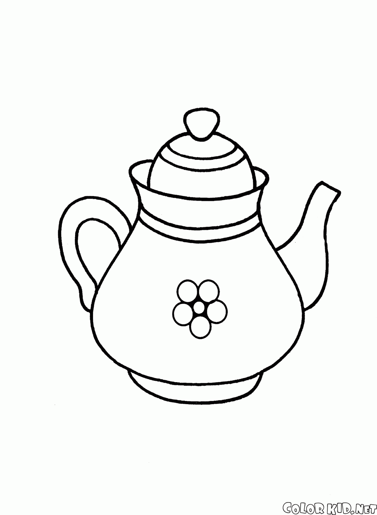 charming teapot coloring pages printable jpg