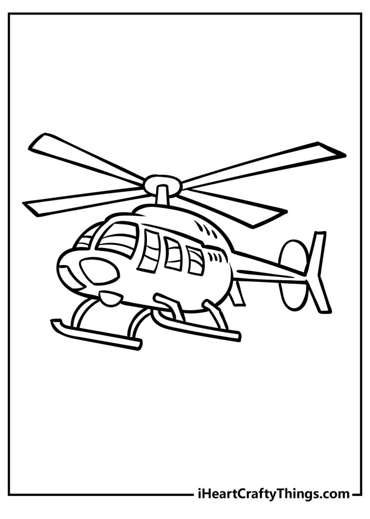 32 Cool Helicopters Coloring Pages Printable 1